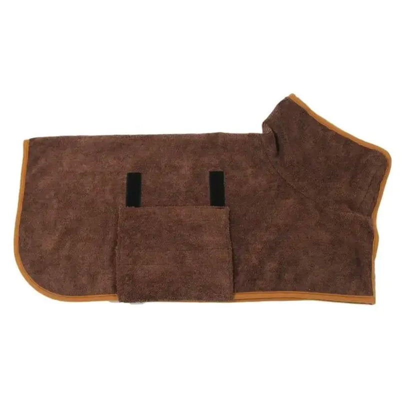 Transform Your Pup's Bath Time with Our Fast-Drying Microfiber Bathrobe - Soft, Absorbent & Adjustable for Small to Large Dogs