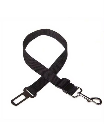 Adjustable and Retractable Pet Seat Belt for Dogs & Cats - Keep Your Furry Friends Safe During Car Rides!