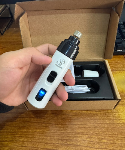 Rechargeable USB Dog Nail Grinder - Electric Pet Nail Clippers for Safe and Quiet Grooming